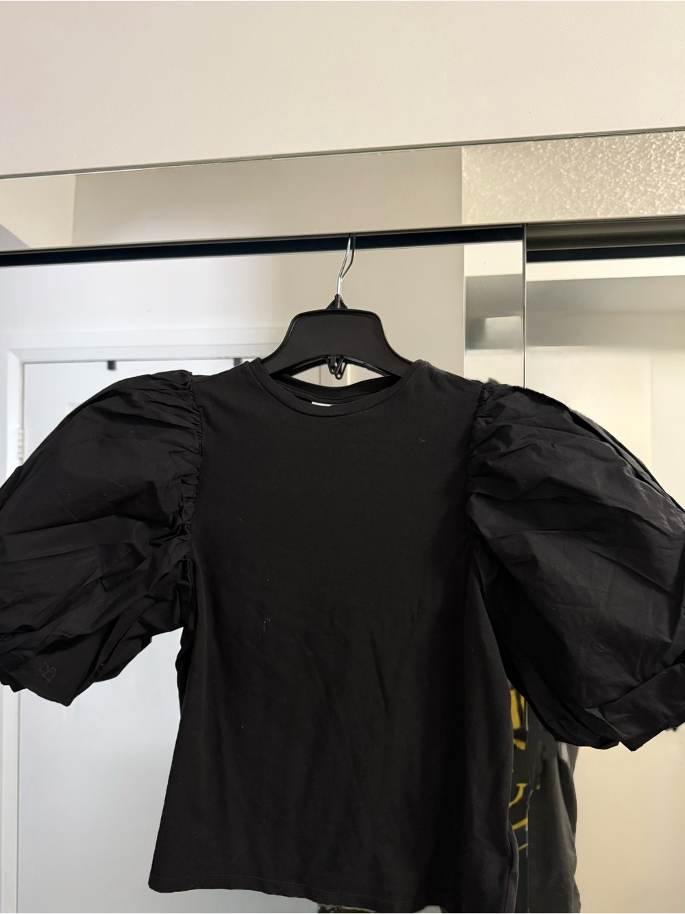 Johanna Ortiz for H&M Black Puff Sleeve Tee